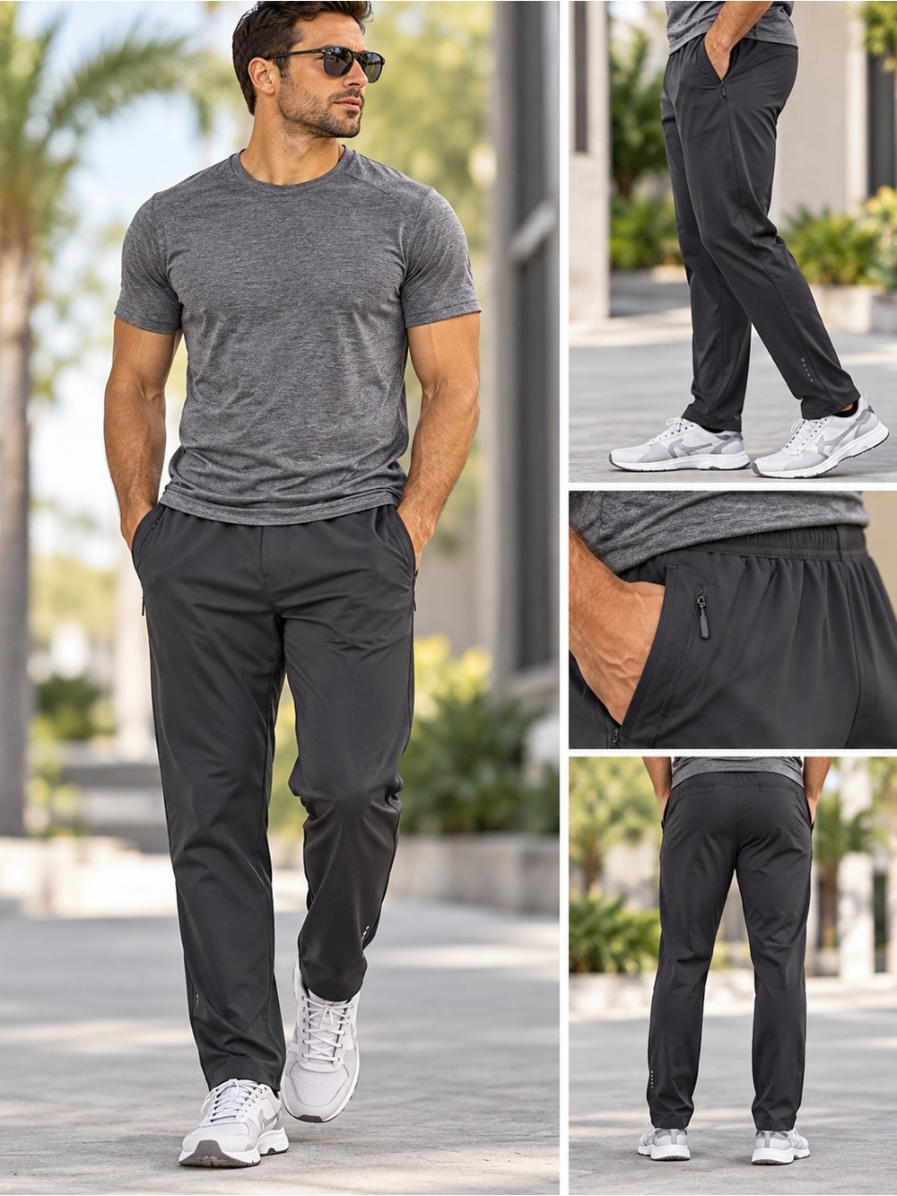 Balance Collection Men's Black Jogger Pants
